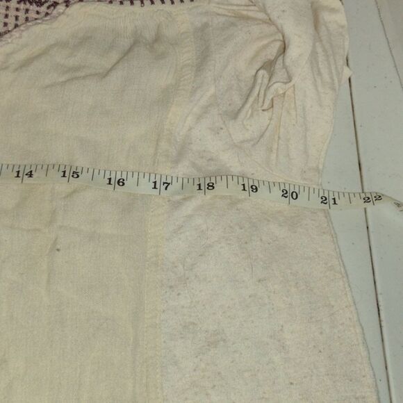 Lucky Brand Embroidered Peasant Blouse boho size small long sleeve - Picture 5 of 10